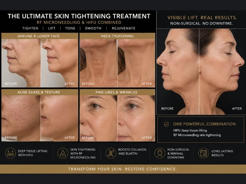 Results of combined treatment for the ultimate skin tightening treatment Bedworth